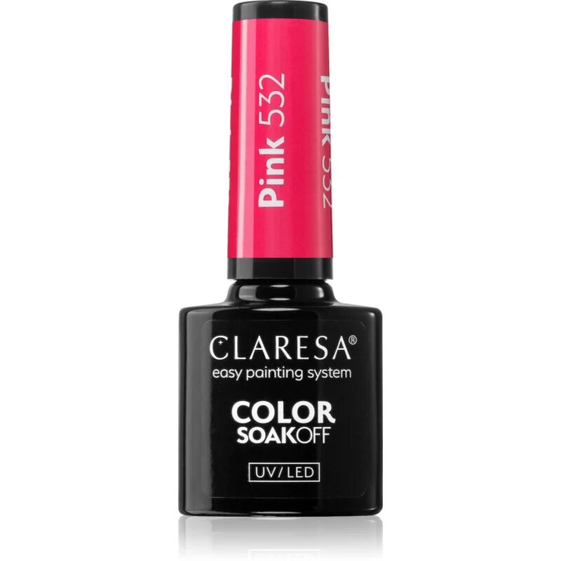 Claresa SoakOff UV/LED Color Sunny Garden gel lak za nohte odtenek Pink 532 5 g
