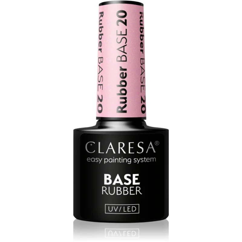 Claresa UV/LED Base Rubber podlak za gel nohte odtenek 20 5 g