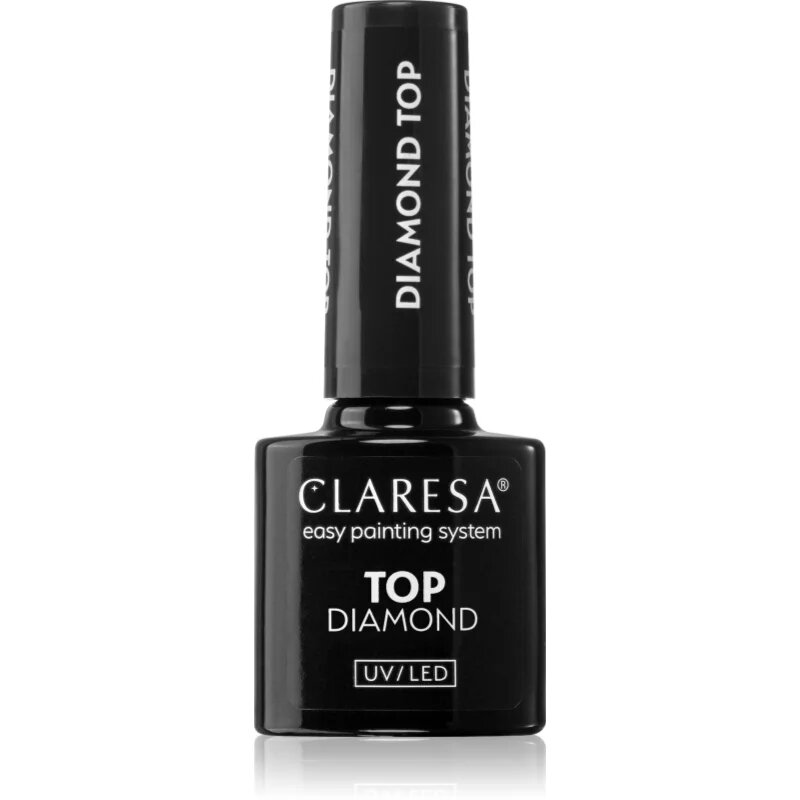 Claresa UV/LED Top Diamond No Wipe gel nadlak za zaščito in sijaj brez lepljive plasti 5 g