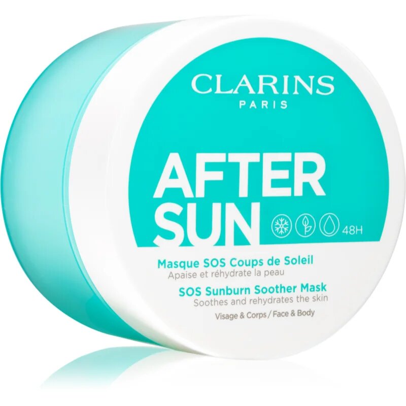 Clarins After Sun SOS Sunburn Soother Mask pomirjajoča maska po sončenju 100 ml