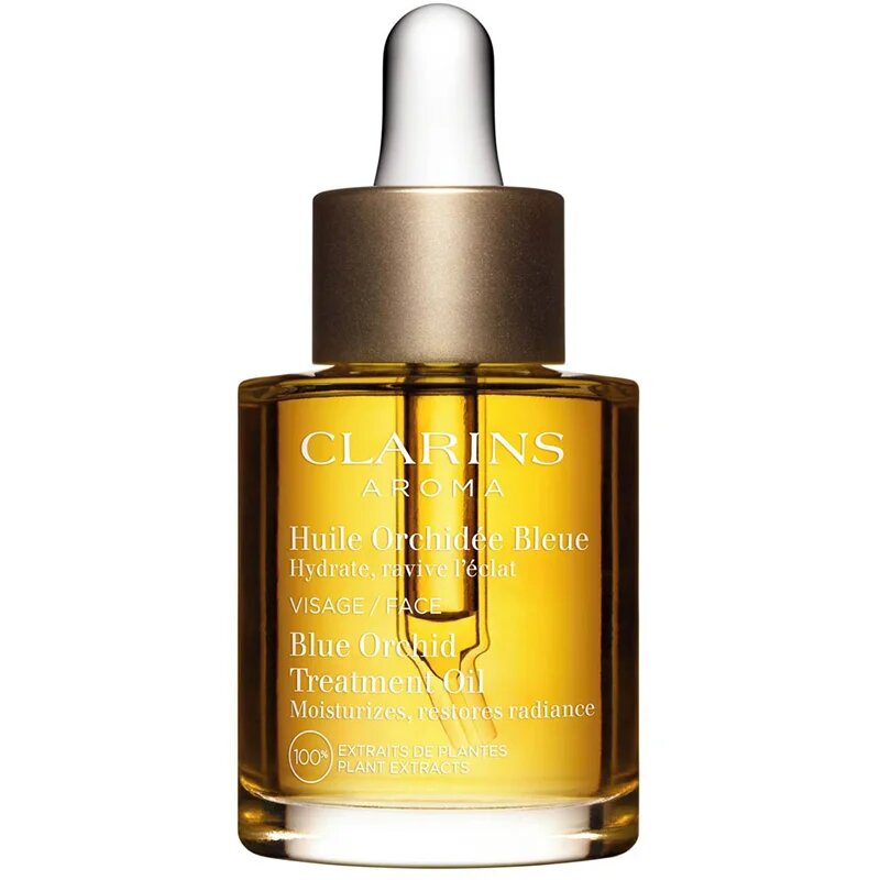 Clarins Blue Orchid Treatment Oil razstrupljevalno olje za obraz za dan in noč z vlažilnim učinkom 30 ml
