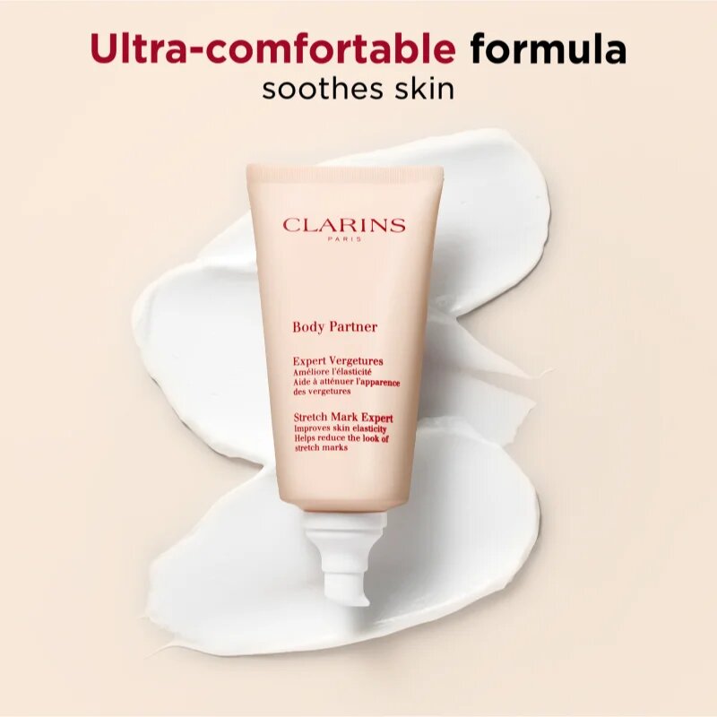 Clarins Body Partner Stretch Mark Expert pomirjajoča krema za telo za preprečevanje in zmanjševanje strij 175 ml