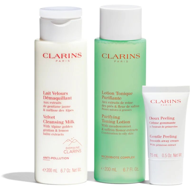 Clarins Cleansing Essentials Combination Skin darilni set za mešano kožo