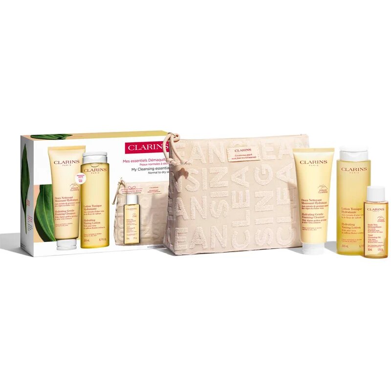 Clarins Cleansing Essentials Normal Skin darilni set za popolno čiščenje obraza