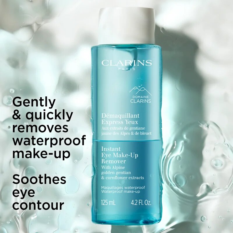Clarins Cleansing Instant Eye Make-Up Remover dvofazni odstranjevalec ličil za okoli oči za občutljive oči 125 ml