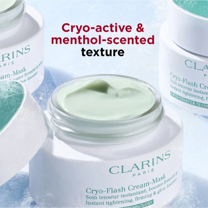 Clarins Cryo-Flash Mask vlažilna maska proti staranju in za učvrstitev kože 75 ml