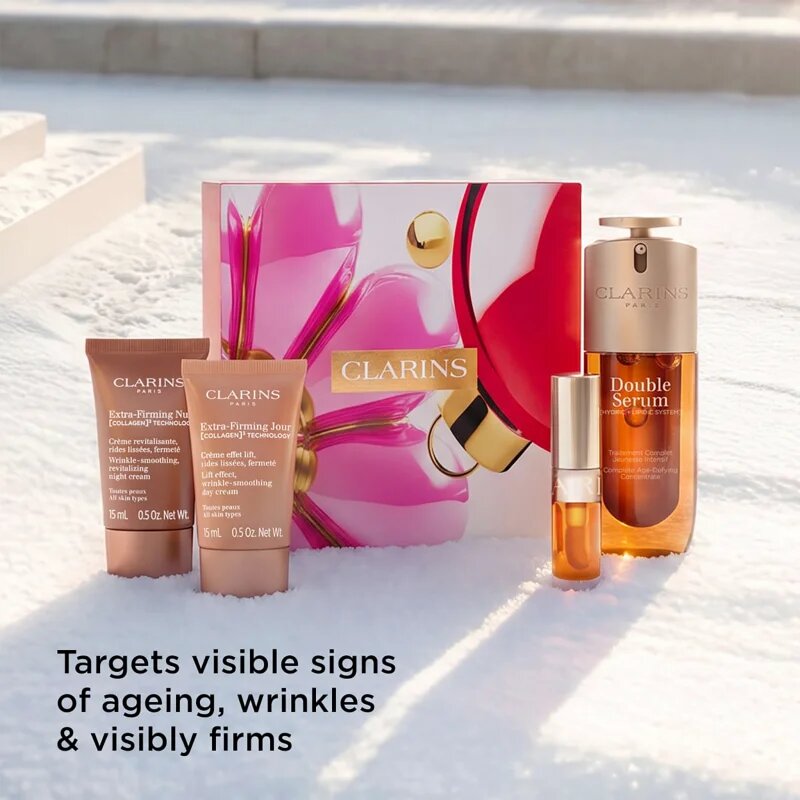 Clarins Double Serum & Extra Firming Collection darilni set za zrelo kožo