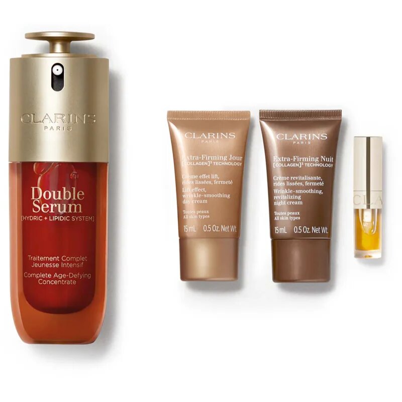 Clarins Double Serum & Extra Firming Collection darilni set za zrelo kožo