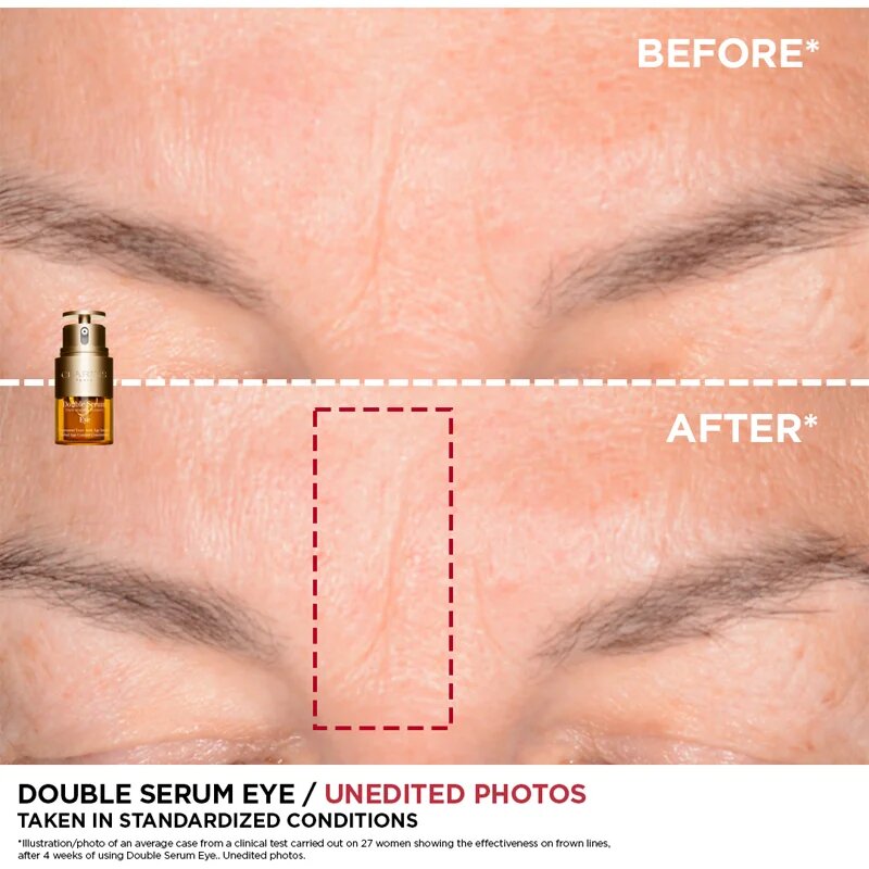 Clarins Double Serum Eye serum proti gubam za predel okoli oči s hranilnim učinkom 20 ml
