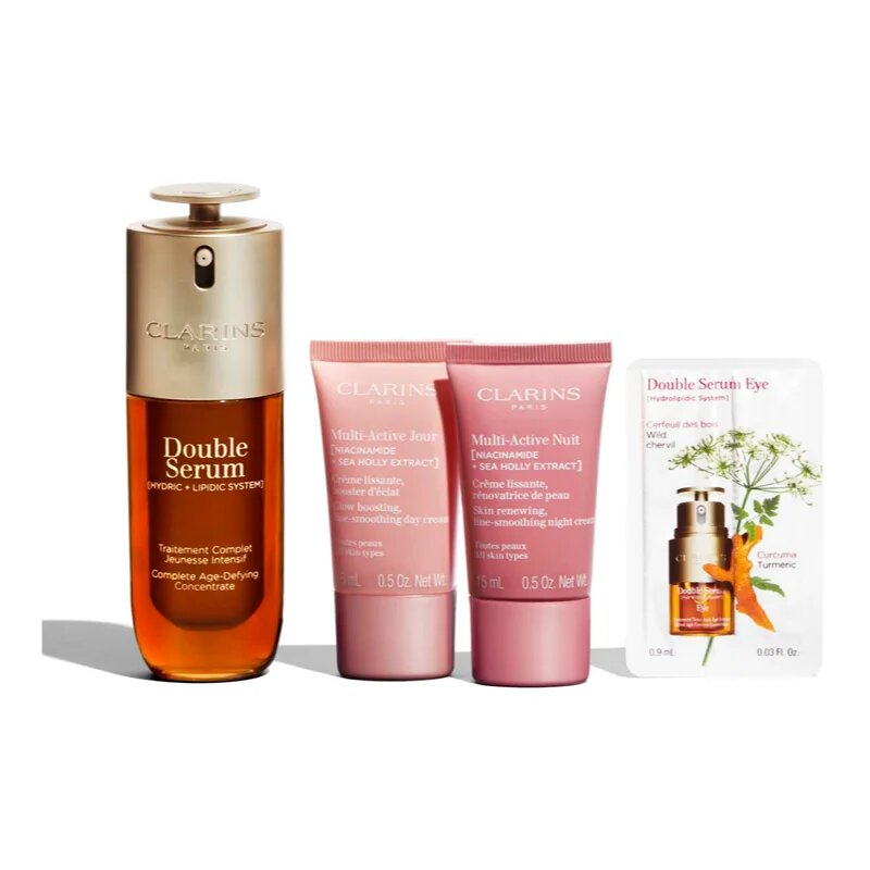 Clarins Double Serum & Multi-Active darilni set za vse tipe kože