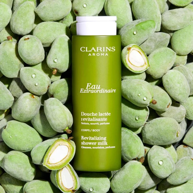 Clarins Eau Extraordinaire Revitalizing Shower Milk losjon za prhanje proti izsuševanju kože 200 ml