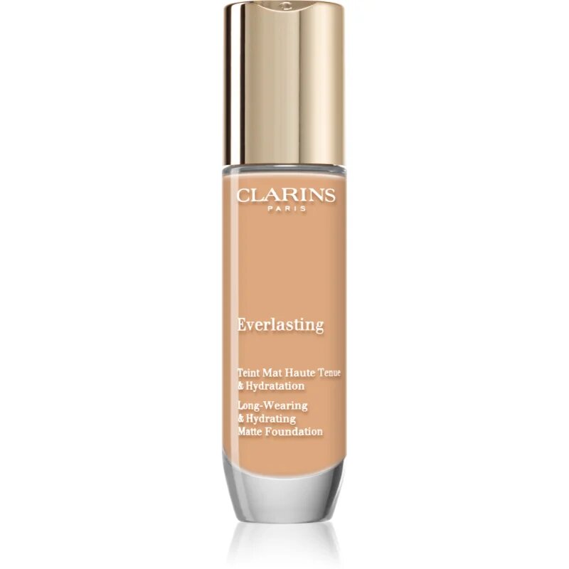 Clarins Everlasting Foundation dolgoobstojen tekoči puder z mat učinkom odtenek 107C 30 ml
