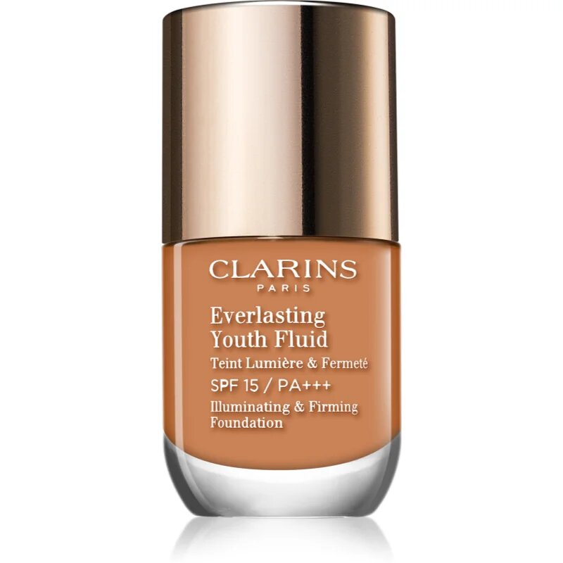 Clarins Everlasting Youth Fluid Foundation posvetlitvena podlaga SPF 15 odtenek 112 Amber 30 ml