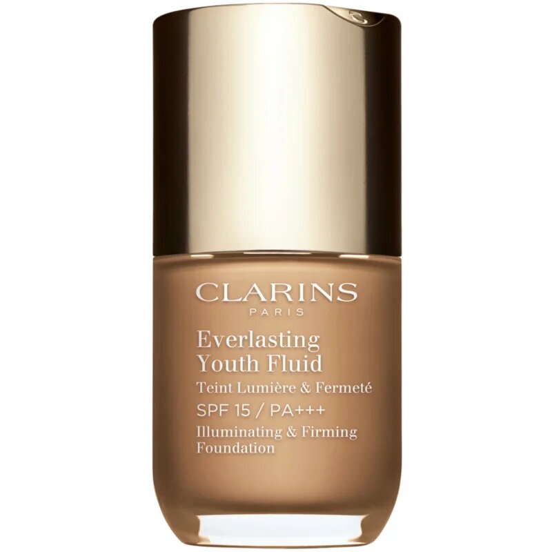 Clarins Everlasting Youth Fluid Foundation posvetlitvena podlaga SPF 15 odtenek 114 Cappuccino 30 ml