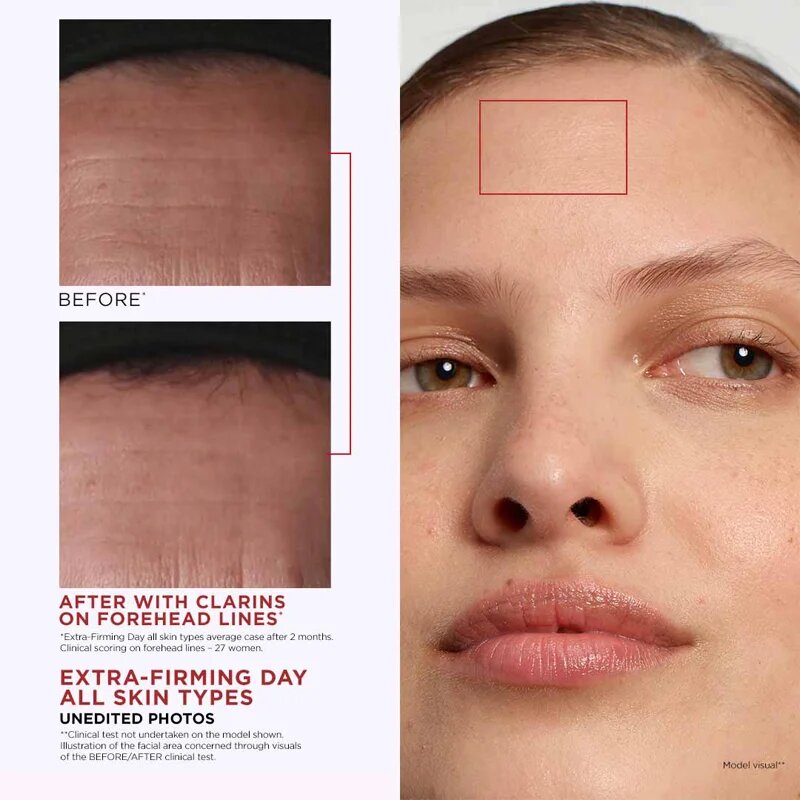 Clarins Extra-Firming Day Cream dnevna lifting krema proti gubam za suho kožo 50 ml