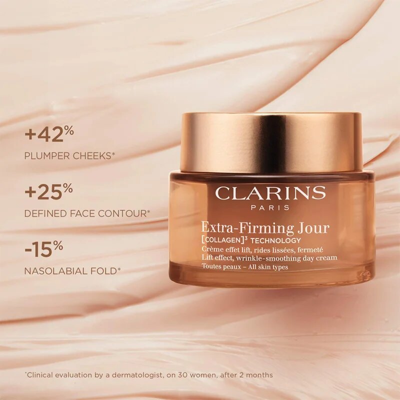 Clarins Extra-Firming Day Cream dnevna lifting krema proti gubam za vse tipe kože 50 ml
