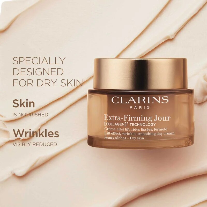 Clarins Extra-Firming Day Cream Refill dnevna lifting krema proti gubam za suho kožo refill 50 ml