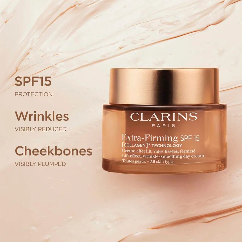Clarins Extra-Firming Day Cream SPF15 dnevna lifting krema proti gubam SPF 15 50 ml