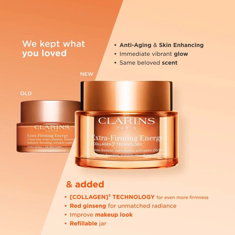 Clarins Extra-Firming Energy dnevna krema proti gubam z učvrstitvenim učinkom 50 ml