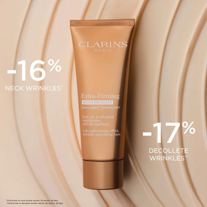 Clarins Extra-Firming Neck & Décolleté Anti-Aging Cream gladilna krema za vrat in dekolte 75 ml