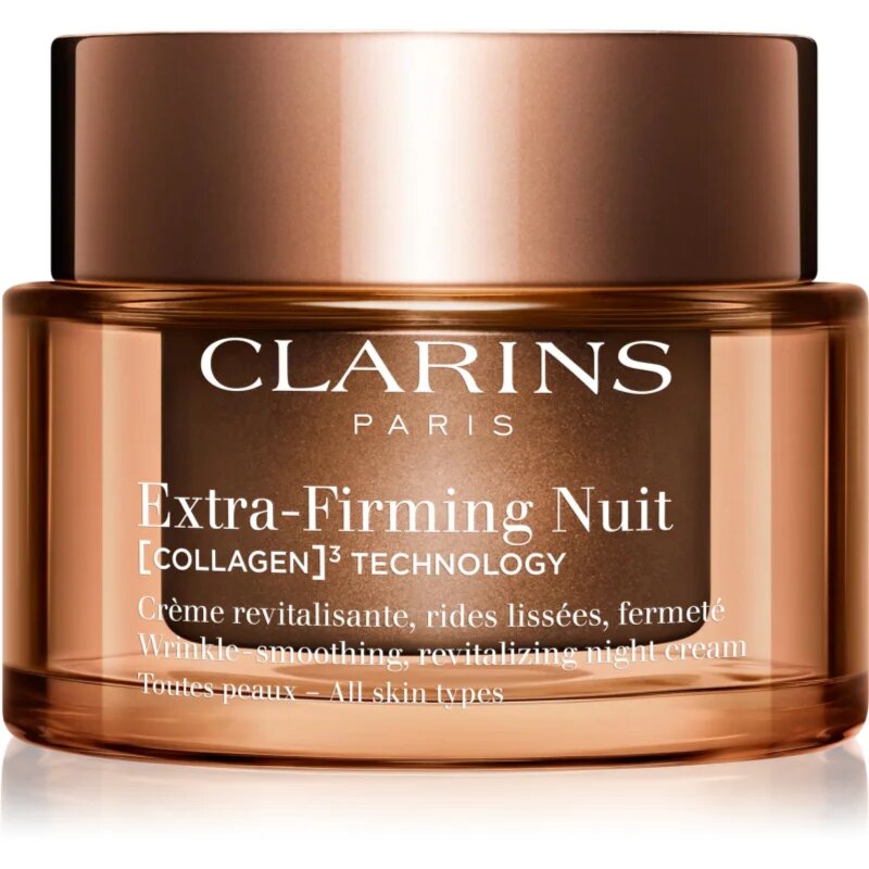 Clarins Extra-Firming Night Cream nočna lifting krema proti gubam za vse tipe kože 50 ml