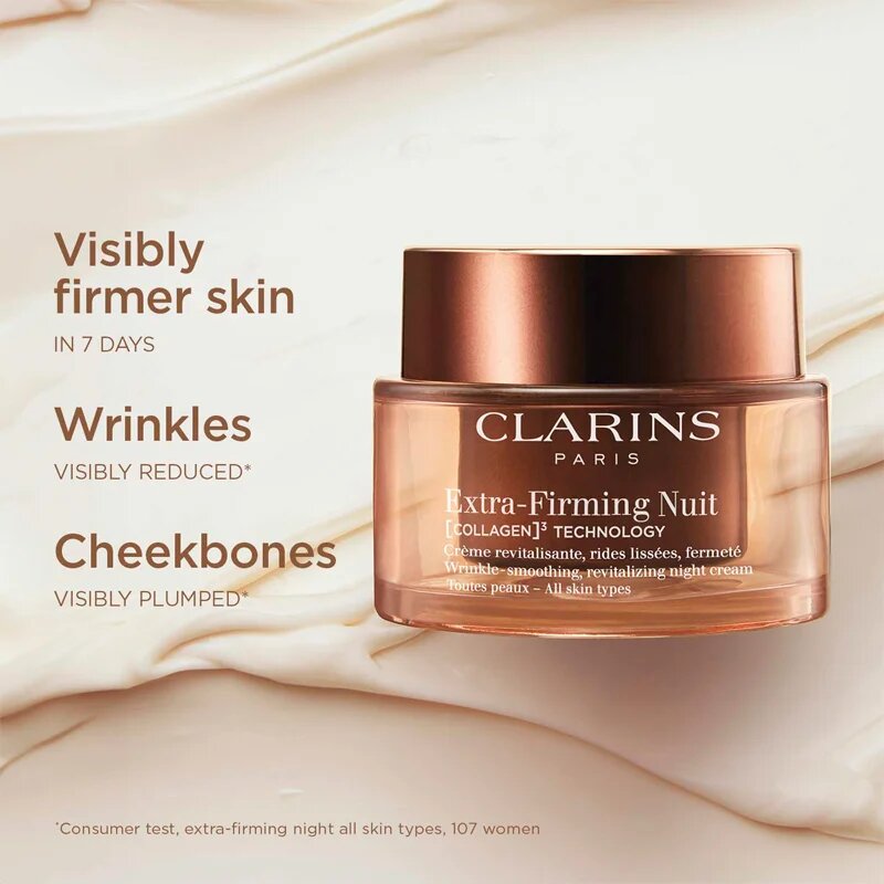 Clarins Extra-Firming Night Cream nočna lifting krema proti gubam za vse tipe kože 50 ml
