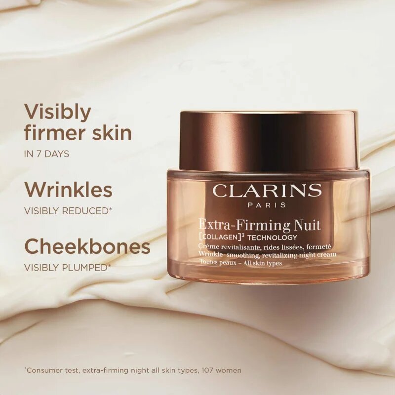 Clarins Extra-Firming Night Cream Refill nočna lifting krema proti gubam za vse tipe kože refill 50 ml