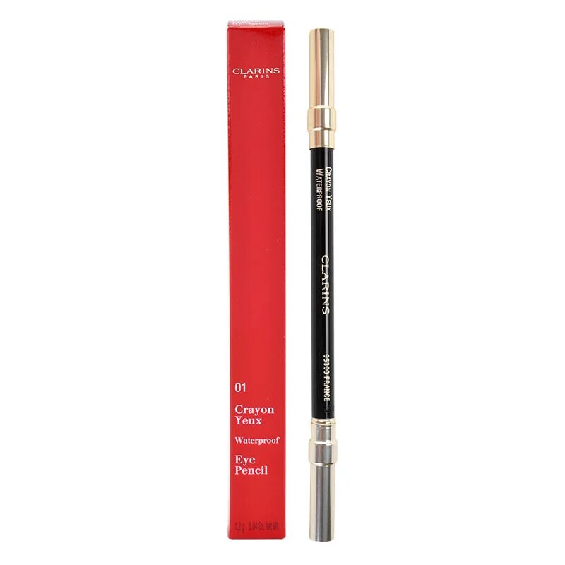 Clarins Eye Make-Up Eye Pencil vodoodporni svinčnik za oči odtenek 01 Black 12 g
