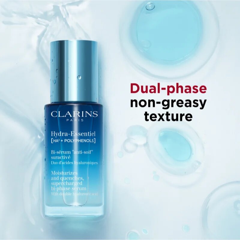 Clarins Hydra-Essentiel [HA²] Bi-Phase Serum vlažilni serum za obraz 30 ml