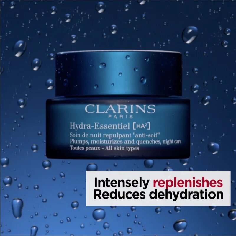 Clarins Hydra-Essentiel [HA²] Night Cream nočna vlažilna krema s hialuronsko kislino 50 ml