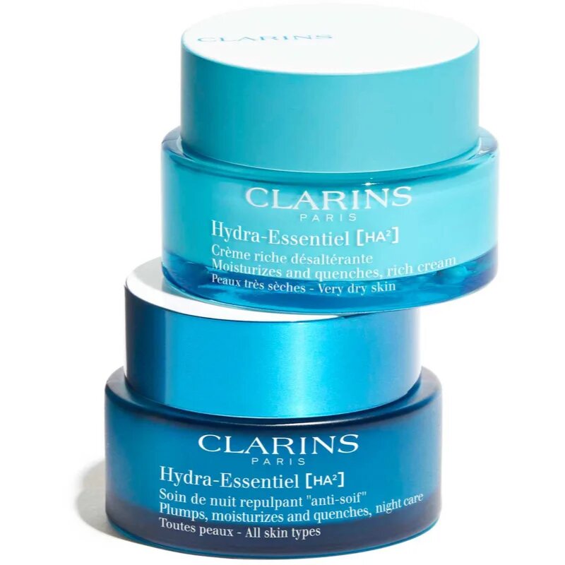 Clarins Hydra-Essentiel [HA²] Rich Cream bogata vlažilna krema za zelo suho kožo 50 ml