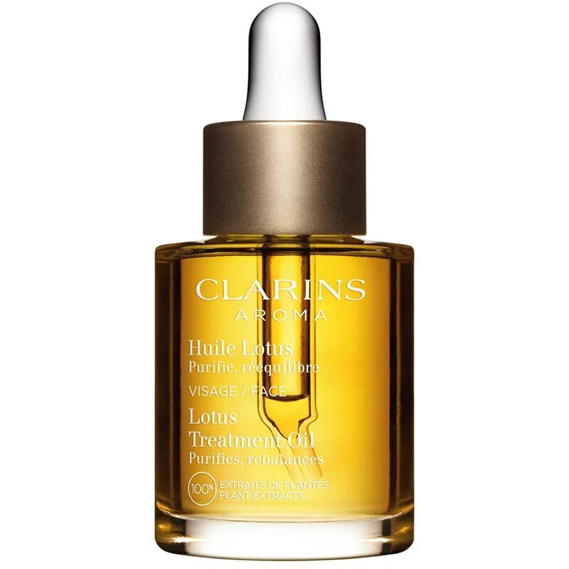 Clarins Lotus Treatment Oil regeneracijsko olje z gladilnim učinkom za dan in noč 30 ml