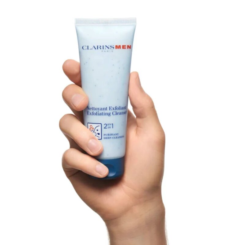 Clarins Men Exfoliating Cleanser penast piling za moške 125 ml
