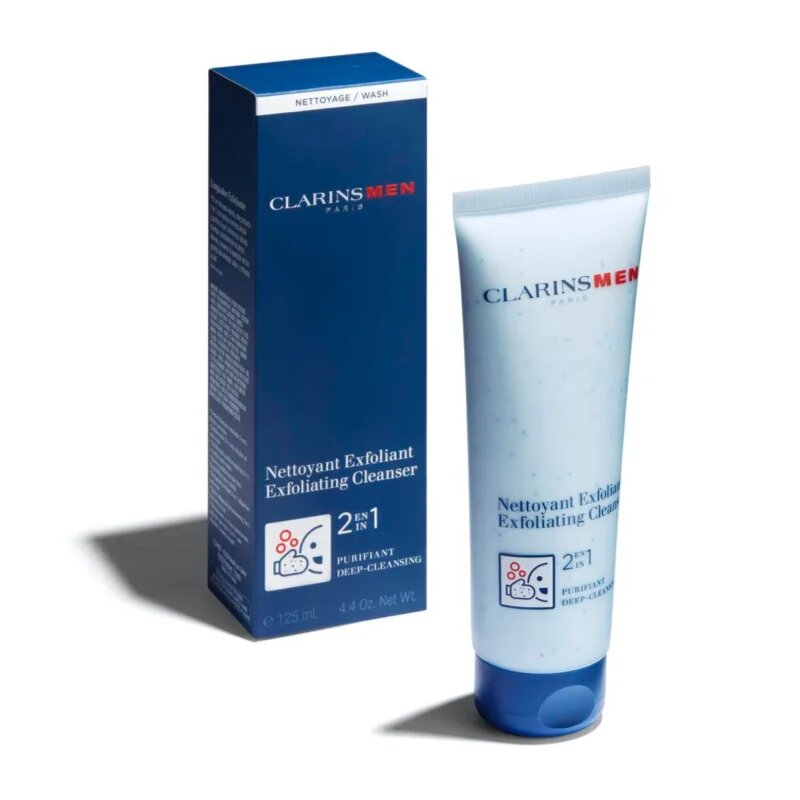Clarins Men Exfoliating Cleanser penast piling za moške 125 ml