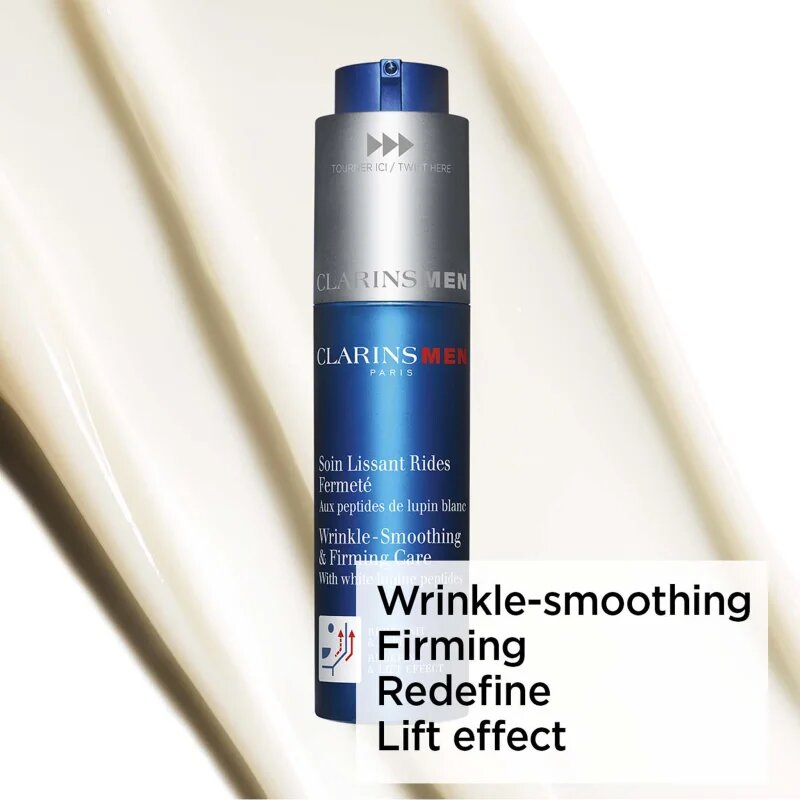 Clarins Men Wrinkle Smoothing & Firming Care krema proti gubam za moške 50 ml