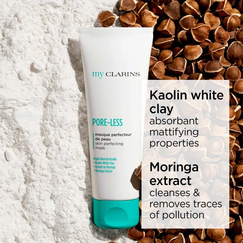 Clarins My Pore-Less Skin Perfecting Mask maska iz ilovice za uravnavanje 50 ml