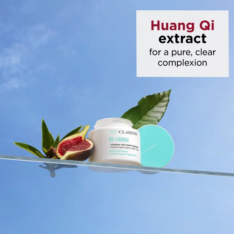 Clarins My Re-Charge Hydra-Replumping Night Mask poživitvena maska za obraz za sijoč videz 50 ml