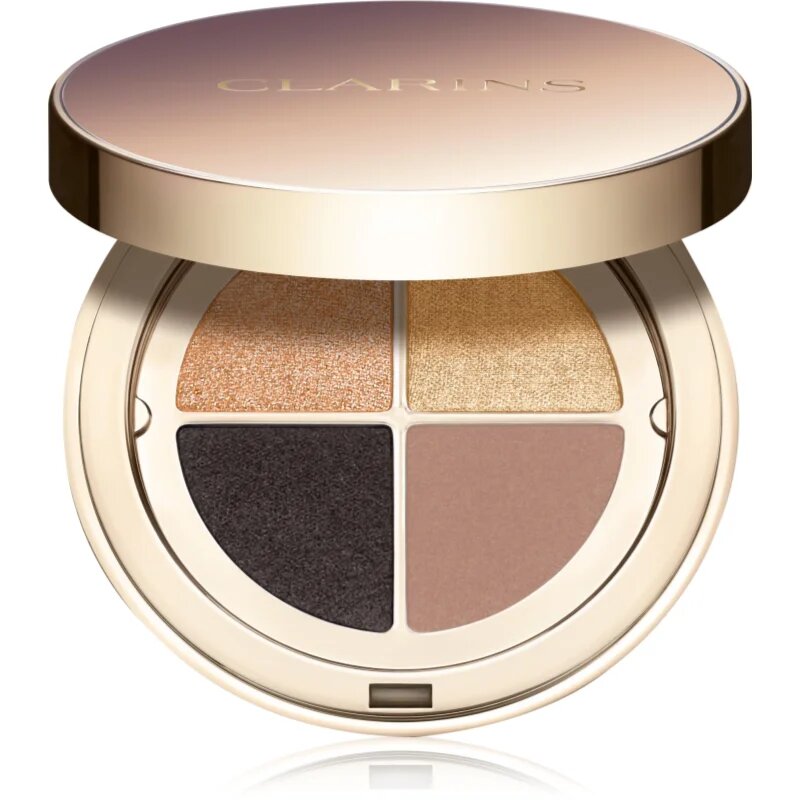 Clarins Ombre 4 Colour Eye Palette paleta senčil za oči za dolgoobstojen učinek odtenek 08 - Amber Gradation 4.2 g