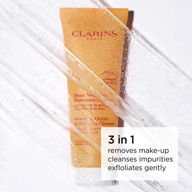 Clarins One Step Gentle Exfoliating Cleanser nežen piling gel za vse tipe kože 125 ml