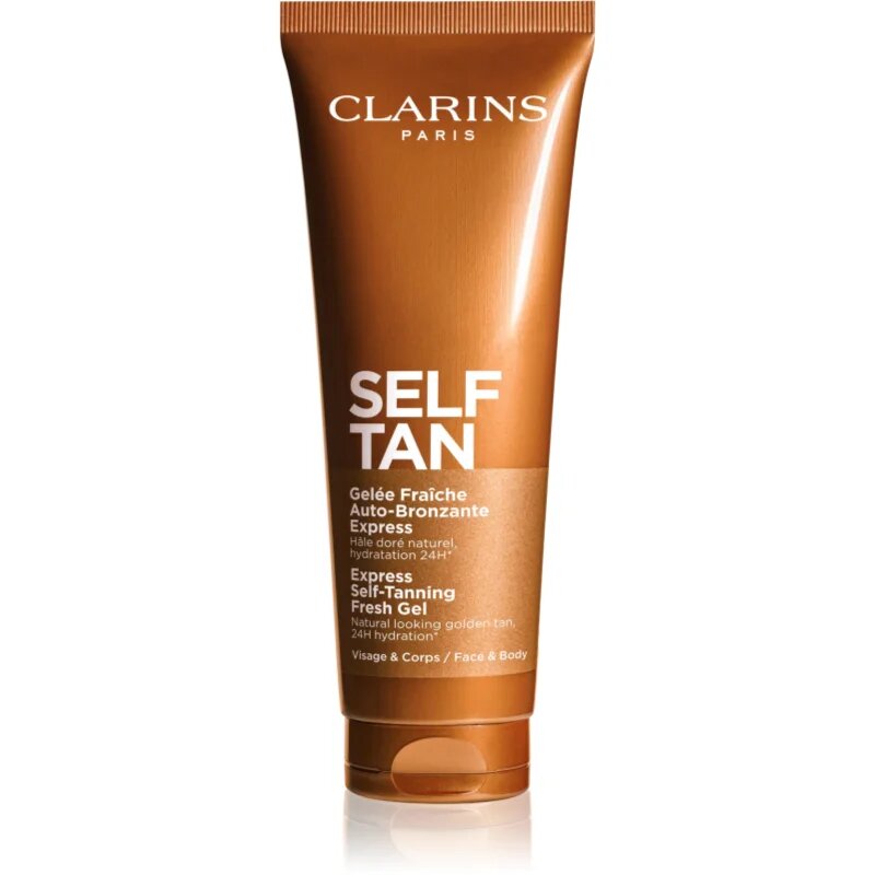 Clarins Self Tan Express Self-Tanning Fresh Gel samoporjavitveni gel z vlažilnim učinkom 125 ml