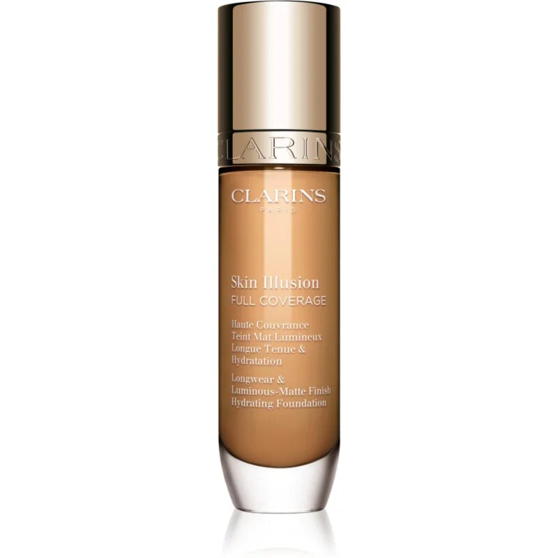 Clarins Skin Illusion Hydrating Foundation visoko prekrivni tekoči puder odtenek 112C 30 ml