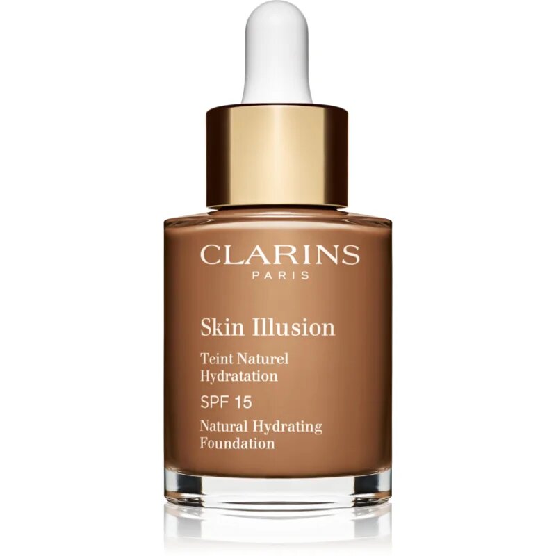 Clarins Skin Illusion Natural Hydrating Foundation posvetlitveni vlažilni tekoči puder SPF 15 odtenek 115 30 ml