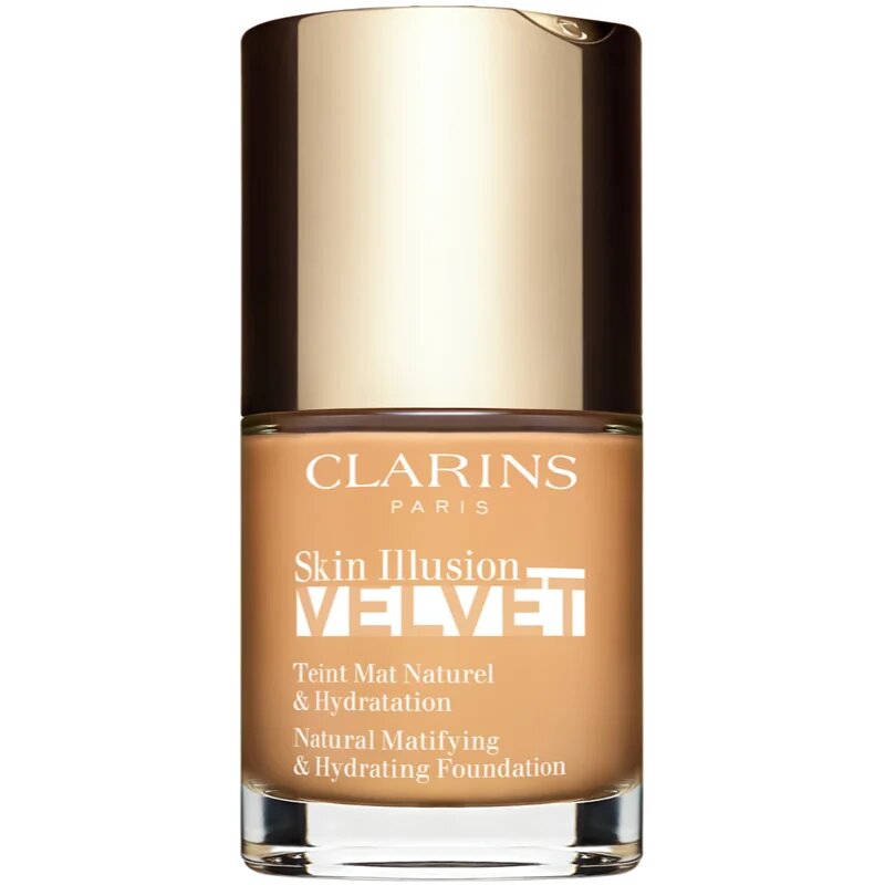 Clarins Skin Illusion Velvet tekoči puder z mat finišem s hranilnim učinkom odtenek 112.5W 30 ml