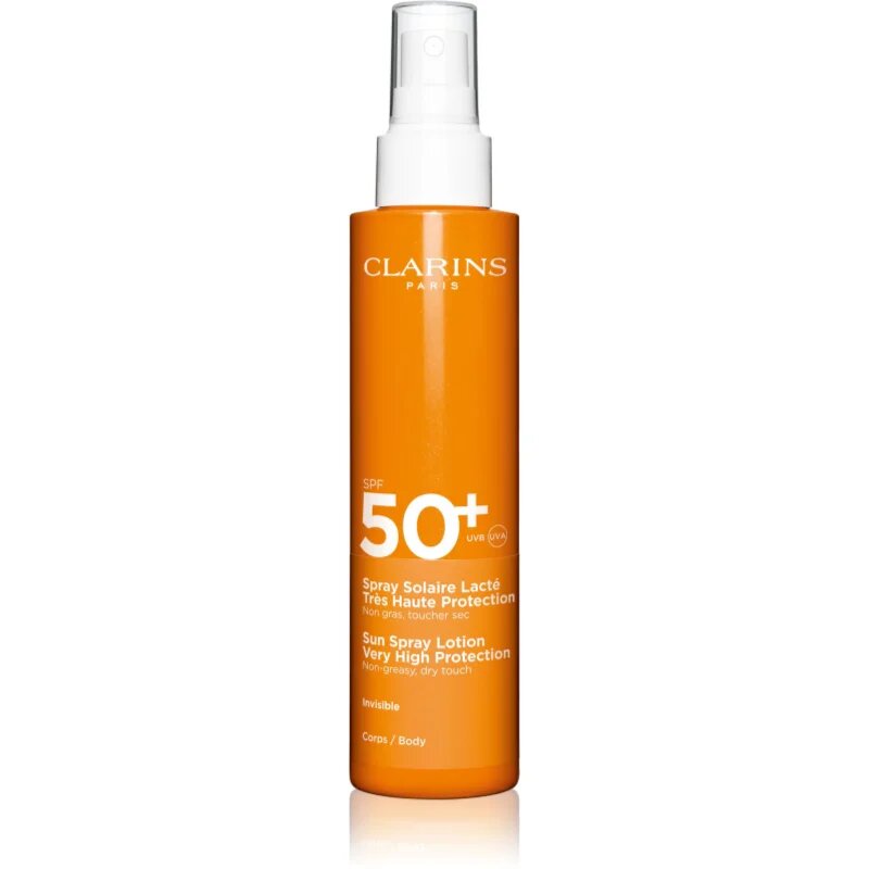 Clarins Sun Care Spray Lotion pršilo za sončenje za telo in obraz SPF 50+ 150 ml