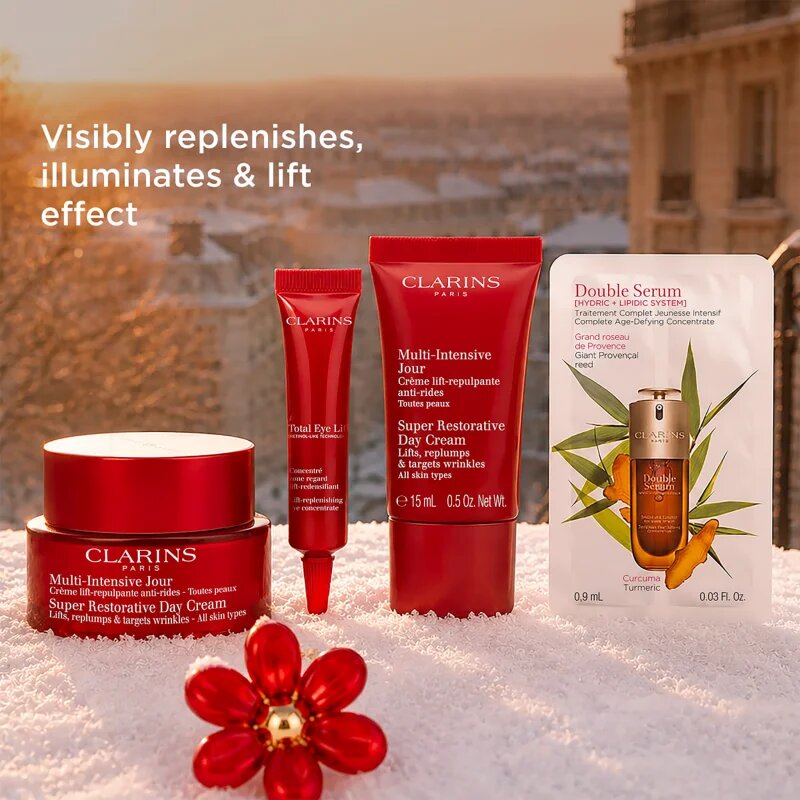 Clarins Super Restorative Collection darilni set za zrelo kožo