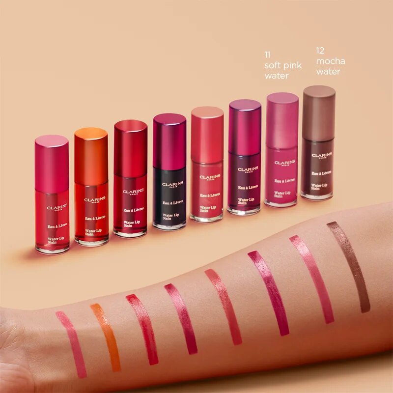 Clarins Water Lip Stain mat sijaj za ustnice z vlažilnim učinkom odtenek 12 Mocha Water 7 ml