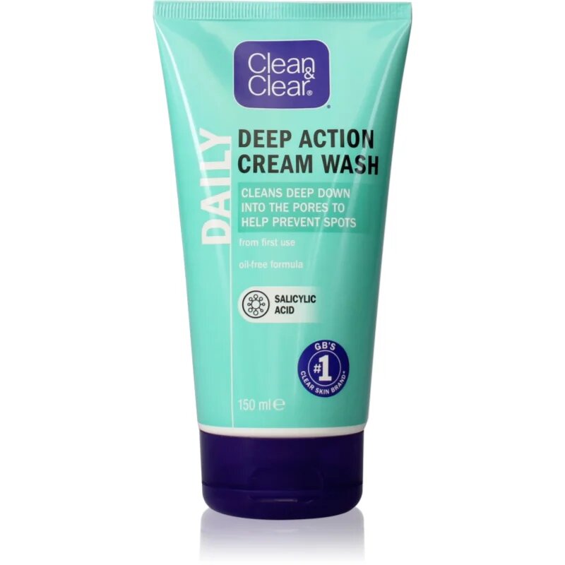 Clean & Clear Daily kremasti čistilni gel za obraz 150 ml
