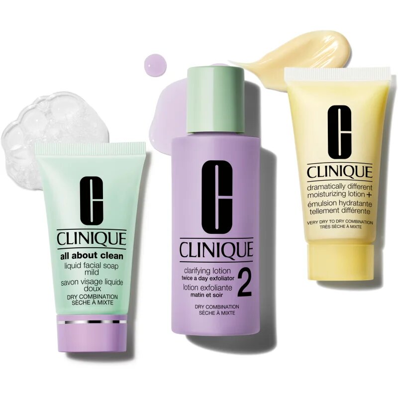 Clinique 3 Steps Skin Care Kit Skin Type 2 darilni set za popolno čiščenje obraza