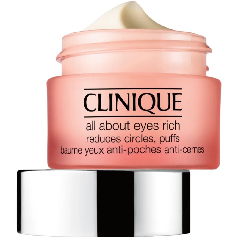 Clinique All About Eyes™ Rich vlažilna krema za predel okoli oči proti oteklinam in temnim kolobarjem 15 ml