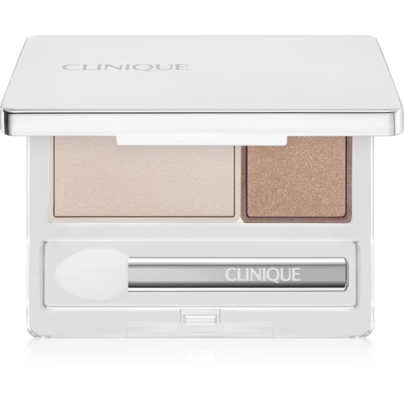Clinique All About Shadow™ Duo duo senčila za oči odtenek Ivory Bisque/Bronze Satin - Shimmer 1.7 g